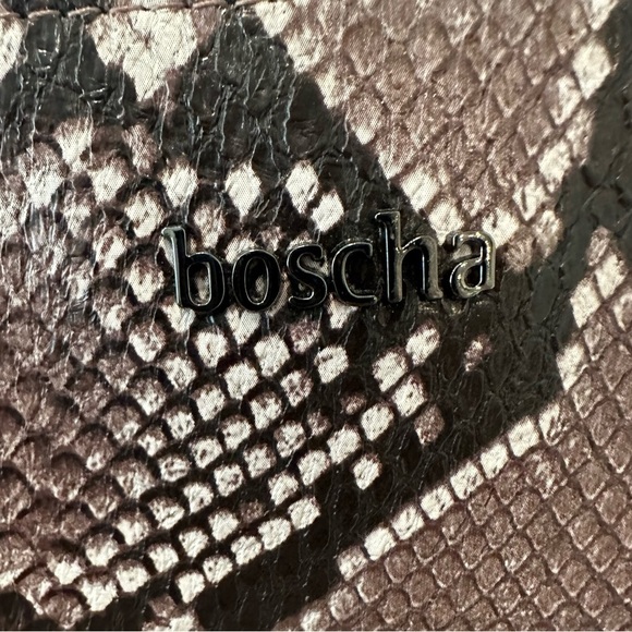 Boscha Snake Print  Cross Body Purse Bag Chain Strap - Picture 4 of 9